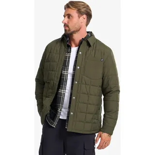 Grid Padded Overshirt Herren Forest Night, Größe:3XL - Herren > Oberteile > Hemden - Grün