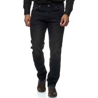JEEL Regular-fit-Jeans 305 Straight Cut Herren Jeans 5-Pocket Design schwarz 30