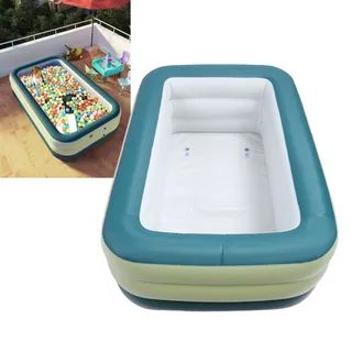 Aufblasbarer Pool Für Erwachsene Und Kinder, Verstärktes 3-lagiges Pvc, Aufblasbarer Pool Für Den Außenbereich, Ideal Für Wasserpartys, Garten Und Rasen, 527 L
