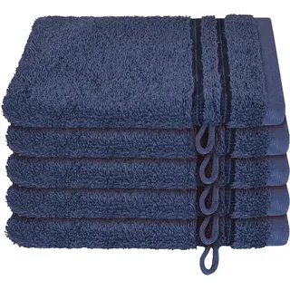 SCHIESSER Milano Waschhandschuh 5 x 16 x 22 cm marine