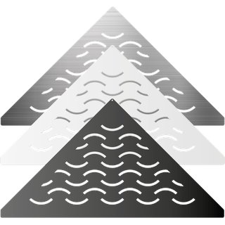 Duschablage V2A (gleichschenklig) Design-Wave | Edelstahl Feinschliff