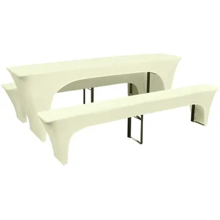 deluke Tischhusse Creme 220 x 70 x 80 cm