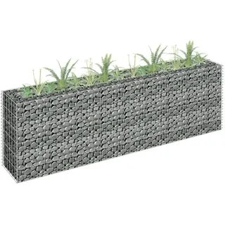 vidaXL Gabionen-Hochbeet 180 × 30 × 60 cm