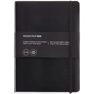 Miquelrius Notizbuch 152 x 210 mm A5 kariert Schwarz