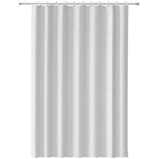 Xmiral Duschvorhang Kurz Moderner, minimalistischer, einfarbiger PEVA-Duschvorhang, Hotel-Badezimmervorhang, Türvorhang, Trennwand Leergut Sammelbehälter Kunststoff (Clear, A)