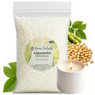 Gran Velada - Sojawachs 5 kg | Sojawachs für Kerzen | Kerzenwachs zum Gießen | Wachsperlen für Duftkerzen und Massagekerzen | Wachs für Kerzen im Glas | pflanzliches Kerzenwachs