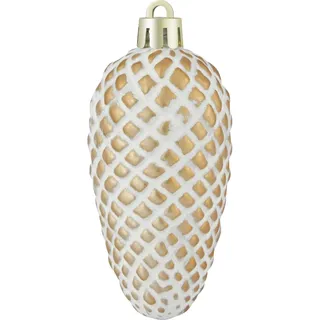 Baumschmuck-Set Tannenzapfen Hellbraun 6 Stück