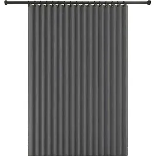 Coonoor Duschvorhang Faltbarer Duschvorhang Wasserdichter Gewicht aus Leinen, Magnet Breite 150 cm grau