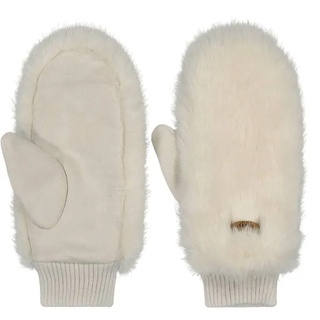 BARTS Damen Handschuhe Fur Mitts, white, S/M