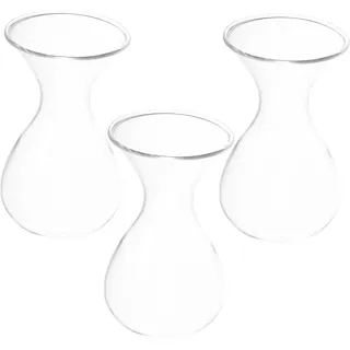 MUELODSIC 3stücke Glas-wandvase Für Pflanzen Hängendes Pflanzgefäß Aus Transparentem Glas Wandpflanzgefäß Für Innenbereich DIY-anzuchtvasen Für Sukkulenten Dekoratives Blumentopf Moderne Woh