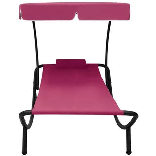 vidaXL Sonnenliege 200 x 90 x 112 cm Rosa