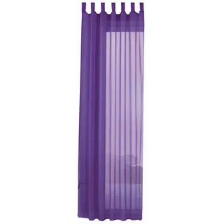 Gardinenbox Schlaufenschal Kräuselband 175 x 140 cm Lila