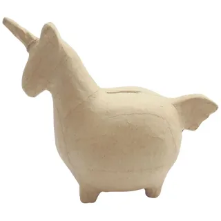 Décopatch, Pappmaché Spardose Einhorn 19,5x10x15,5cm