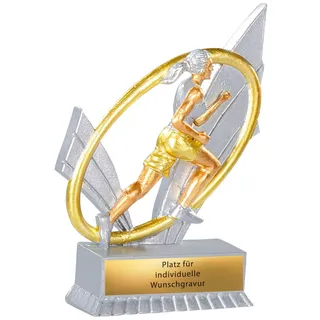 XS Läuferin Pokal 12 cm - Marathon Trophäe, Triathlon & Stadtlauf Preis