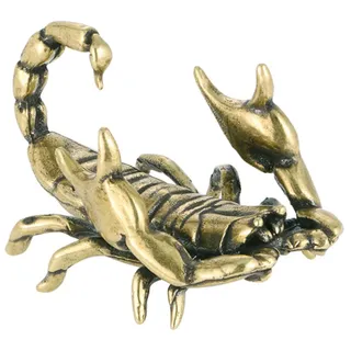 Healifty -Figurenhalter Aus Messing Scorpion-Modellierungsstatue Als Stiftehalter Für Den Schreibtisch Retro-Dekoration Für Büro Regal Auto Und Vitrine 5.70 X 3.20 X 2.90 cm