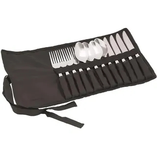 Easy Camp Family Cutlery, Schwarz, mit Tasche
