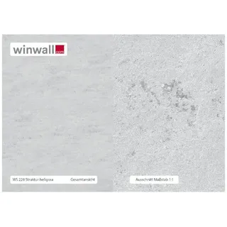 winwall Duschrückwand Duschrückwände ALU-Verbundplatte Dekor: Struktur Hellgrau, (1-tlg), Wandverkleidung aus Alu grau 19 cm x 27 cm