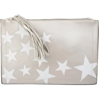 styleBREAKER Clutch Handtasche in Silber | Gr.: onesize