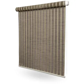 Home-Vision Bali Kollektion Klemmfix Rollo BohoRollo Moana B90 x H150 cm | Natur Bambus Optik für Fenster & Türen – ohne Bohren