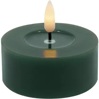Teelicht LED 2er-Set WINTER (DH 6.80x3 cm) - grün - DH 6.80x3 cm