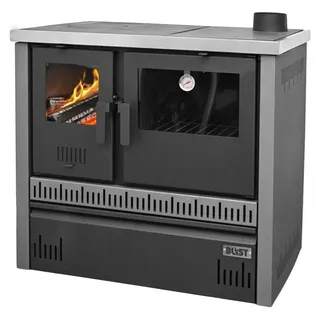 Herd mit Backofen Olimp 12, betrieben mit Holz und Holzbriketts, 11-15 kW
