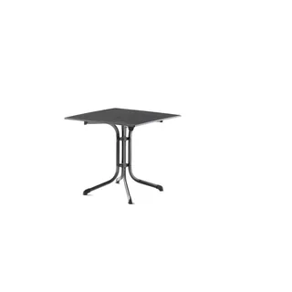 Sieger Boulevard-Klapptisch mit vivodur-Platte 80 x 80 x 73 cm eisengrau/schieferdekor anthrazit