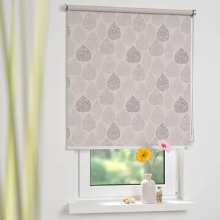 Seitenzugrollo "Kettenzugrollo Verdunklung" Gr. 2, beige, B:82cm H:180cm, Metall, Polyester, SCHÖNER WOHNEN-KOLLEKTION, Rollos, Seitenzugrollo