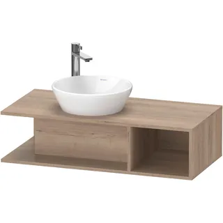 Duravit Waschtischunterschrank 1 offenes Fach 100 x 26 x 48 cm Eiche Marmoriert