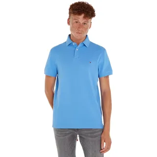 Tommy Hilfiger Herren Poloshirt Kurzarm 1985 Regular Fit, Blau (Blue Spell), XS