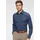 Businesshemd OLYMP No Six super Gr 43 Normaler Arm blau rauchblau 97 Baumwolle 3 Elastolefin Hemden