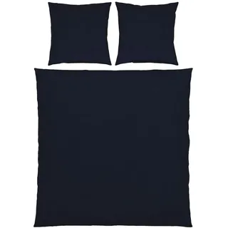 Esposa Bettwäsche, Dunkelblau, Textil, 200x200 cm, pflegeleicht, Schlaftextilien, Bettwäsche, Bettwäsche, Übergrößen-Bettwäsche