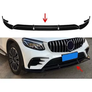 Auto Frontspoiler Frontlippe Spoiler für Mercedes Benz GLC X253 2016 2017 2018 2019 | FrontstoßStange Splitter FrontstoßStangenlippe Autoantikollisionsschutz