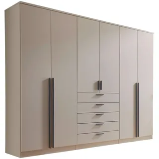 Möbel Kraft Drehtürenschrank 6-türig 270 x 210 x 52 cm Beige
