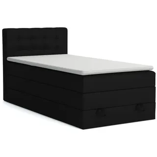 Deine Möbel 24 Boxspringbett 100 x 200 cm H3 Grau