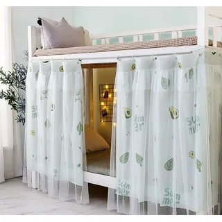 haozaikeji Vorhang für Bett Mädchen Jungen Vorhänge Kinder Bettvorhang Etagenbett Betthimmel Hochbett Kind Bettzelt Schlafsaal Bettvorhänge Studentenwohnheim Vorhang Bett Zelt Umrandung Schlafzimmer