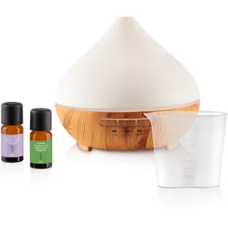 SILVERCREST® PERSONAL CARE Ultraschall Aroma Diffuser Holz SADH 12 C3, SADH 12 D3KAT (Holzdesign m. Deckel)