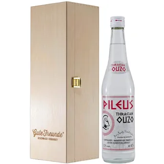 Pileus Thrakian Ouzo mit Geschenk-Holzkiste