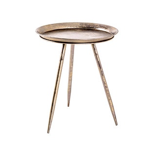 HAKU Möbel Beistelltisch Metall bronze 44,0 x 44,0 x 54,0 cm