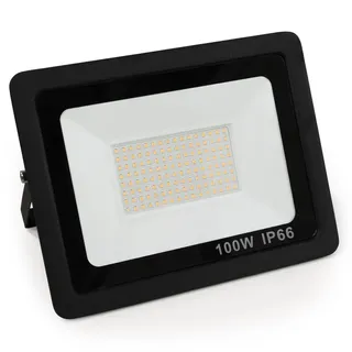 McShine Außenstrahler LED schwarz 100 W 8500 Lumen inkl. Bewegungsmelder IP66