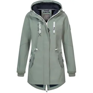 Damen Frühlings Jacke Softshell Outdoor Regen Übergangs Softshelljacke - S