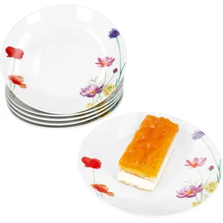 Mambocat Frühstücksteller Marie 6er Set 6 Stück Blumen