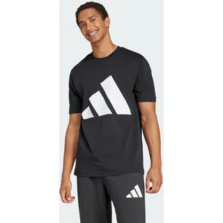adidas Essentials Big Logo Kurzarm-T-Shirt Black / White S