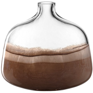 Leonardo Vase CASOLARE, Braun - Transparent - Glas - H 24 cm