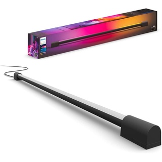 Philips Hue Play Gradient Light Tube schwarz 75cm, 110lm, Surround-Beleuchtung, bis zu 16 Mio. Farben, einstellbare Lichteffekte, steuerbar via App, für Fernseher geeignet