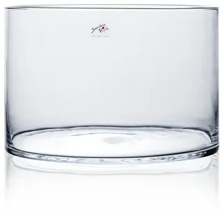 SANDRA RICH Glasvase, Dekoglas, Tischvase CYLI zylindrisch rund H 20cm D. 30cm Sandra Rich