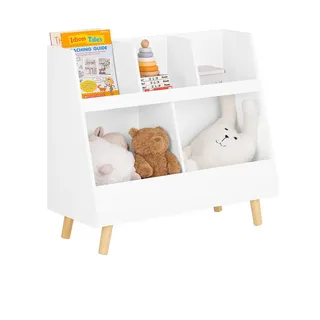SoBuy Kinderregal KMB19 86 x 77 x 36 cm Holzwerkstoff weiß