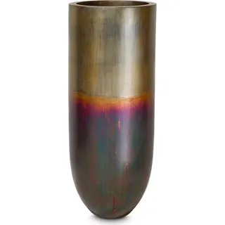 Pandora elegante Bodenvase Ø 50 cm, Höhe 125 cm messing oxidiert