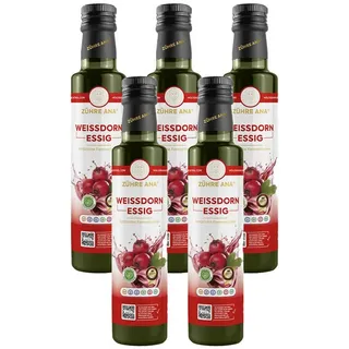 Zühre Ana® Essig Weißdornessig - natürlich fermentiert, Vitamin C., 500 ml, Natürlich Fermentiert