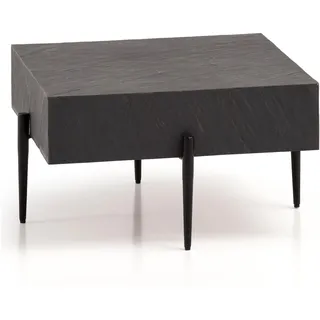 FineBuy Couchtisch Anthrazit Steinoptik 64 x 64 x 35 cm