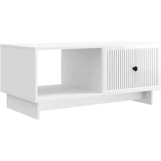 Couchtisch Hochglanz Weiß 90 X 50 X 40 Cm Holzwerkstoff Vidaxl